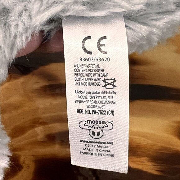 Fur Babies World Plush Stuffed‎ Animal 2017 Moose Finger Puppet Moving Eyes NWT - Picture 7 of 11